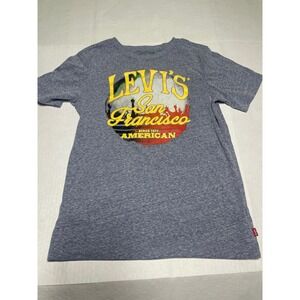 Kids Levi's San Francisco American Graphic Tee Gray Size L 12 13 Years